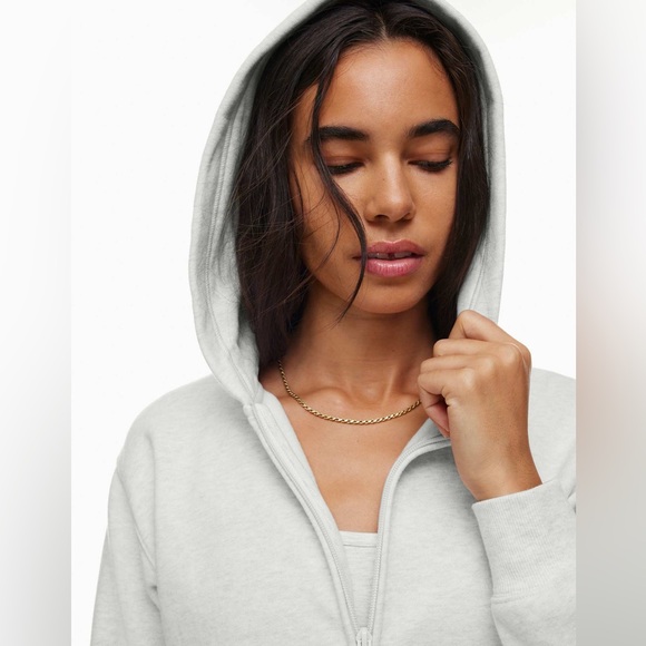 TNA Cozy Fleece Sweatfleece in Light Gray - Picture 2 of 6